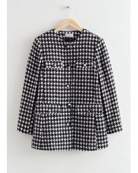 & Other Stories - Buttoned Tweed Jacket - Lyst