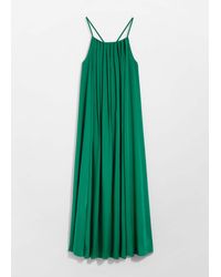 & Other Stories - Pleated Halterneck Maxi Dress - Lyst