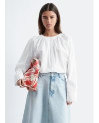 & Other Stories - Gathered Cotton Blouse - Lyst
