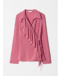 & Other Stories - Ruffle Wrap Blouse - Lyst