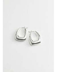 & Other Stories - Boucles D'Oreilles Créoles Ovales Épaisses - Lyst