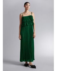 & Other Stories - Pleated Strappy Maxi Dress - Lyst
