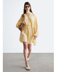 & Other Stories - Scarf-Detail Wrap Mini Dress - Lyst