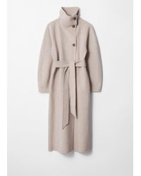 & Other Stories - Funnel-Collar Wool Coat - Lyst