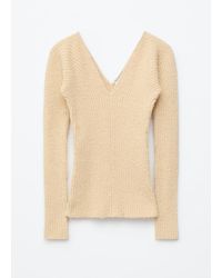 & Other Stories - Rib-Knit V-Neck Top - Lyst