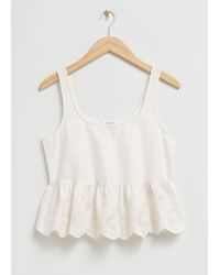 & Other Stories - Sleeveless Broderie Anglaise Top - Lyst