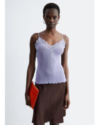 & Other Stories - Rib-Knit Lace Camisole - Lyst