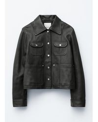 & Other Stories - Patch-Pocket Leather Jacket - Lyst