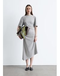 & Other Stories - Asymmetric Midi T-Shirt Dress - Lyst