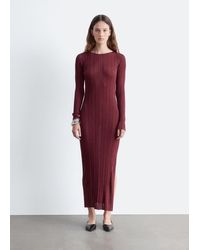 & Other Stories - Long-Sleeve Rib-Knit Midi Dress - Lyst