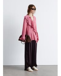 & Other Stories - Ruffle Wrap Blouse - Lyst
