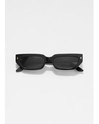 & Other Stories - Narrow-Frame Acetate Sunglasses - Lyst