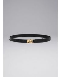 & Other Stories - Sculptural Buckle Leather Belt - Lyst