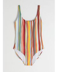 & Other Stories Scoop Back Swimsuit - Orange