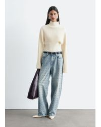 & Other Stories - Wide-Leg Eyelet Jeans - Lyst
