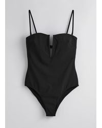 & Other Stories - V-Cut Swimsuit - Lyst