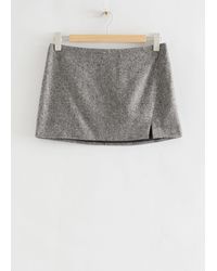 & Other Stories - Side Slit Mini Skirt - Lyst