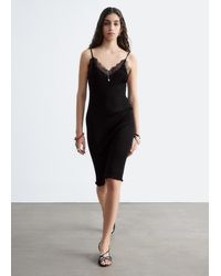 & Other Stories - Rib-Knit Camisole Mini Dress - Lyst