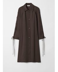 & Other Stories - Lace-Up Car Coat - Lyst