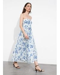 & Other Stories - Belted Linen Midi Dress - Lyst