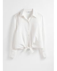 & Other Stories - Hemd Mit Bindedetail - Lyst