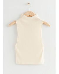 & Other Stories - Sleeveless Knit Crop Top - Lyst