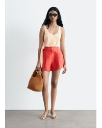 & Other Stories - Pleated Linen-Blend Shorts - Lyst