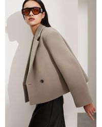 & Other Stories - Cropped Wool Blazer - Lyst