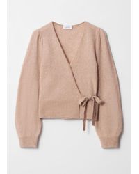 & Other Stories - Gilet Cache-Cœur En Mohair Mélangé - Lyst