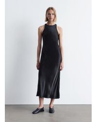& Other Stories - Slim Satin Midi Dress - Lyst