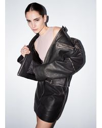 & Other Stories - Topstitched Leather Jacket - Lyst