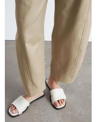 & Other Stories - Metal-Detail Leather Slides - Lyst