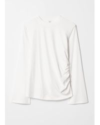 & Other Stories - Ruched Long-Sleeve Top - Lyst