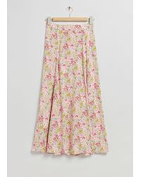 & Other Stories - High Waist Printed Flared Skirt - Lyst