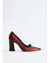 & Other Stories - Bow-Detail Leather Pumps - Lyst
