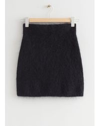 & Other Stories - Mohair Knitted Mini Skirt - Lyst