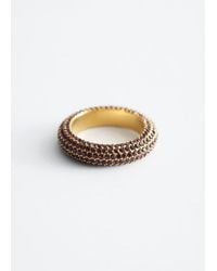 & Other Stories - Chunky Rhinestone Ring - Lyst