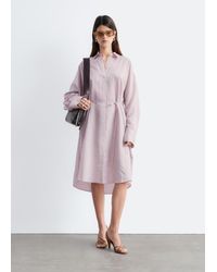 & Other Stories - Printed Silk-Cotton Midi Dress - Lyst