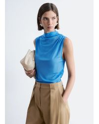 & Other Stories - Ruched Mock-Neck Top - Lyst