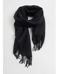 & Other Stories - Wool Fringed Blanket Scarf - Lyst