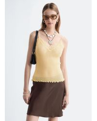 & Other Stories - Rib-Knit Lace Camisole - Lyst