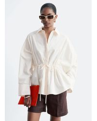 & Other Stories - Cotton Poplin Drawstring Shirt - Lyst