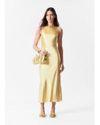 & Other Stories - Sleeveless Satin Midi Dress - Lyst