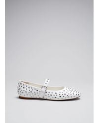 & Other Stories - Studded Leather Ballet Flats - Lyst
