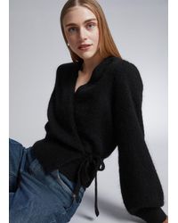& Other Stories - Knitted Wrap Sweater - Lyst
