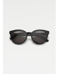 & Other Stories - Round-Frame Acetate Sunglasses - Lyst