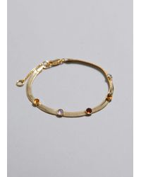 & Other Stories - Stone Embellished Chain Bracelet - Lyst