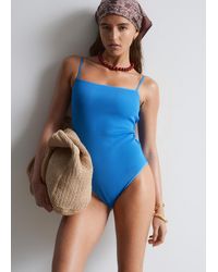 & Other Stories - Square-Neck Swimsuit - Lyst
