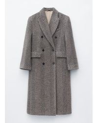 & Other Stories - Double-Breasted Cotton-Wool Coat - Lyst