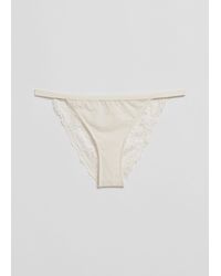 & Other Stories - Scalloped Lace Mini Briefs - Lyst